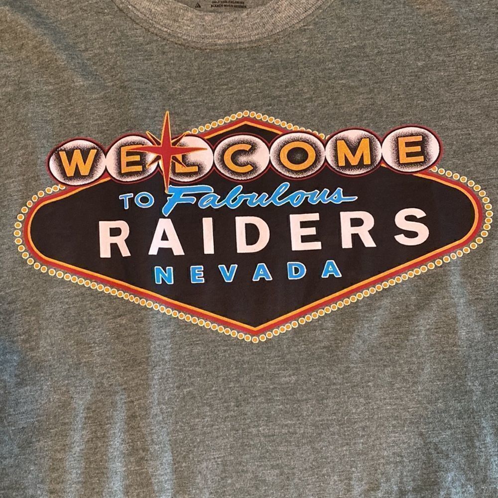 Raiders Las Vegas Logo Men’s Tee Shirt Size Medium
